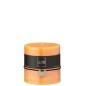 Candela cilindrica 64H arancione 10x10x10 cm Candela cilindrica 64H arancione 10x10x10 cm