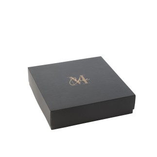 Candela profumata 35h in vetro oro 37x37x5 cm