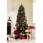 Sapin de Noël décoratif avec led en plastique vert 150x150x225 cm Sapin de Noël décoratif avec led en plastique vert 150x150x225 cm