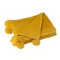 Coperta con pompon in poliestere ocra 170x130 cm
Coperta con pompon in poliestere ocra 170x130 cm