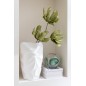 Vaso in ceramica bianco 27,5x27,5x43 cm Vaso in ceramica bianco 27,5x27,5x43 cm