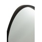 Specchio irregolare in vetro nero 77x71x6.8 cm Specchio irregolare in vetro nero 77x71x6.8 cm