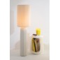 Bougie parfumée 95h dans photophore jaune 17.5x17.5x20 cm