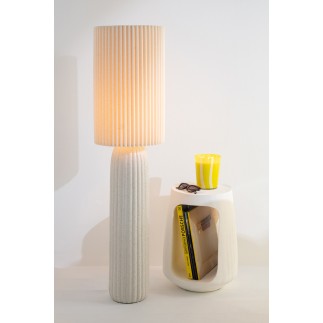 Vela perfumada de 95 horas en portavelas amarillo 17,5 x 17,5 x 20 cm
