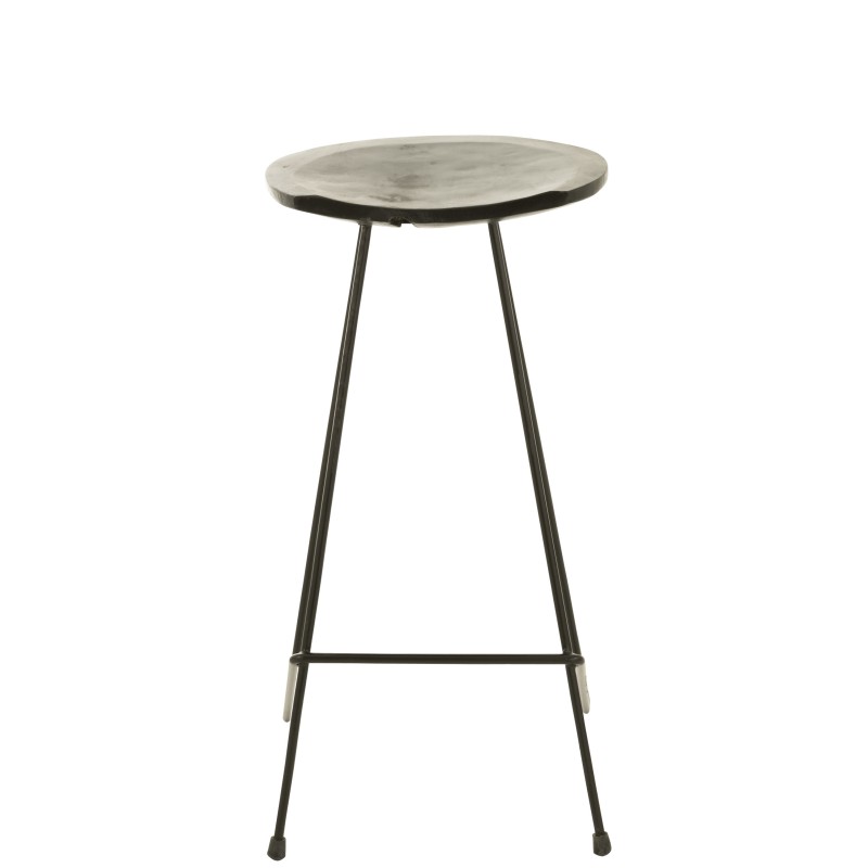 Sgabello da bar in legno nero 37x40x75 cm Sgabello da bar in legno nero 37x40x75 cm