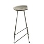Sgabello da bar in legno nero 37x40x75 cm Sgabello da bar in legno nero 37x40x75 cm