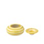 Posacenere in ceramica giallo 14x14x7 cm Posacenere in ceramica giallo 14x14x7 cm