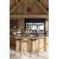 Sgabello da bar in legno nero 37x40x75 cm Sgabello da bar in legno nero 37x40x75 cm