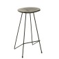 Sgabello da bar in legno nero 37x40x75 cm Sgabello da bar in legno nero 37x40x75 cm
