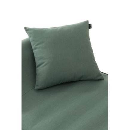 Cojín exterior de polipropileno verde 50x50x18 cm