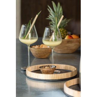 Verre à vin en cristal transparent H28cm