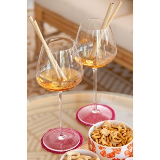 Verre à vin en cristal transparent H28cm