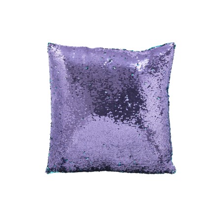 Cojín cuadrado de tela azul 45x45x15 cm