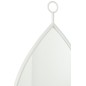 Espelho suspenso com moldura metálica branca 45x74,5 cm Espelho suspenso com moldura metálica branca 45x74,5 cm