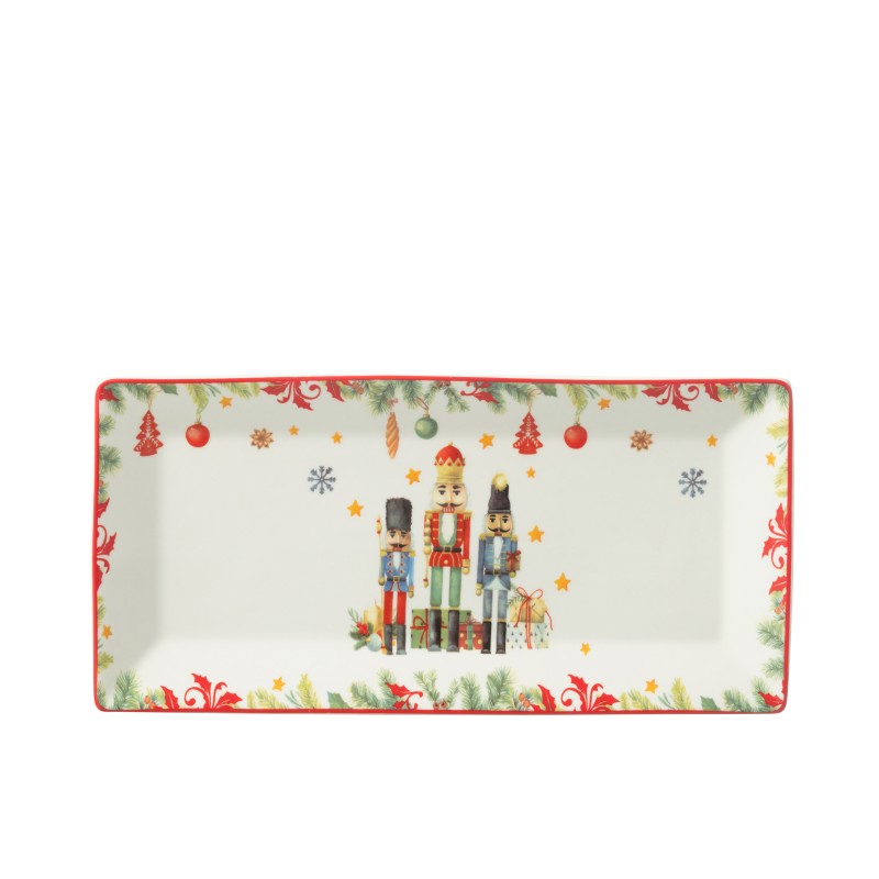 Plat rectangle en céramique blanc 33.2x16.2x2.5 cm Plat rectangle en céramique blanc 33.2x16.2x2.5 cm