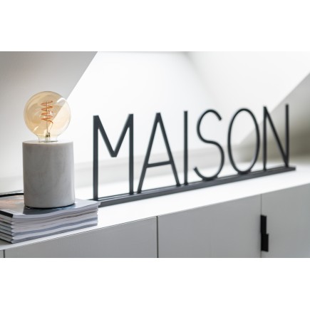 Maison metal negro 82x22 cm
