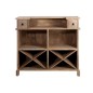 Bar com armário em madeira natural bege 120 x 50 x 108 cm Bar com armário em madeira natural bege 120 x 50 x 108 cm