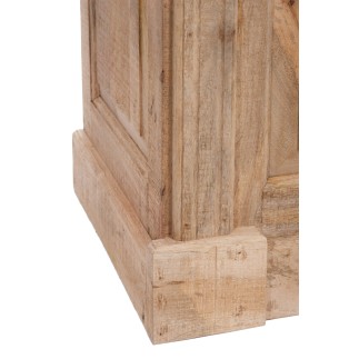 Mobile bar in legno naturale beige 120x50x108 cm