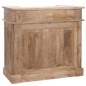 Mobile bar in legno naturale beige 120x50x108 cm Mobile bar in legno naturale beige 120x50x108 cm