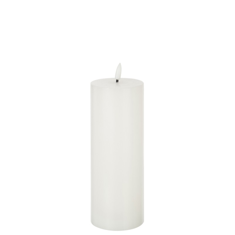Bougie led 1 lumière blanc 7x7x23cm Bougie led 1 lumière blanc 7x7x23cm