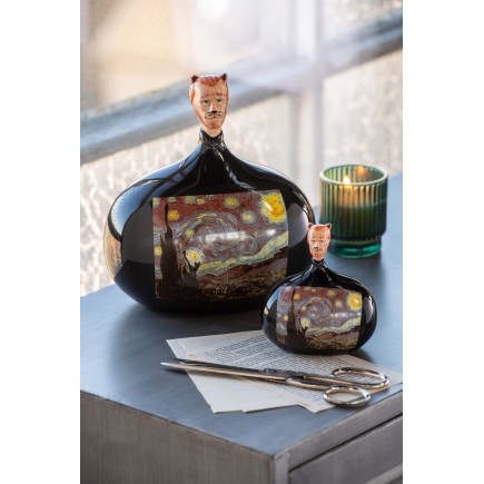 Figurine les chartistes en poterie multicolore 10.5x8x12 cm