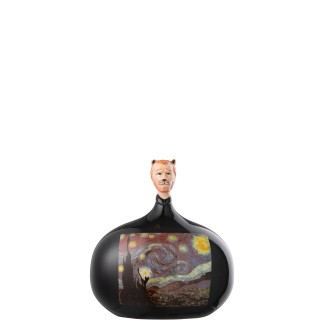 Figurine les chartistes en poterie multicolore 10.5x8x12 cm