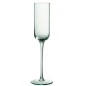 Vaso de champán de vidrio verde menta de 7x7x26 cm Vaso de champán de vidrio verde menta de 7x7x26 cm