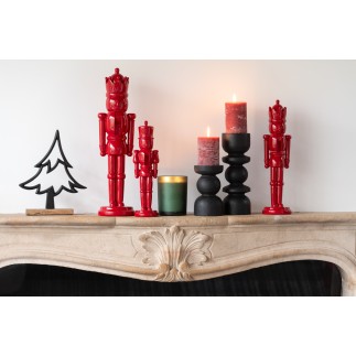 Albero decorativo in alluminio nero 13x5x16,5 cm