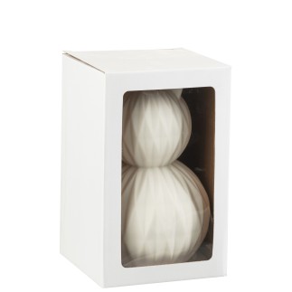 Lámpara led gato de porcelana blanca 13.5x13.5x22 cm