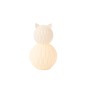 Lámpara led gato de porcelana blanca 13.5x13.5x22 cm