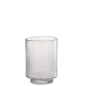 Bougeoir sur pied en verre transparent 19x19x49 cm Bougeoir sur pied en verre transparent 19x19x49 cm