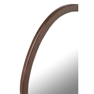 Specchio con cornice in legno marrone 59*2.5*56 cm