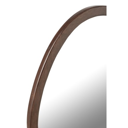 Specchio con cornice in legno marrone 59*2.5*56 cm