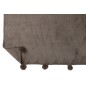 Manta pompones poliéster topo oscuro 176x128 cm Manta pompones poliéster topo oscuro 176x128 cm