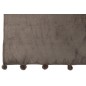 Manta com pompons em poliéster cinza escuro 176 x 128 cm Manta com pompons em poliéster cinza escuro 176 x 128 cm