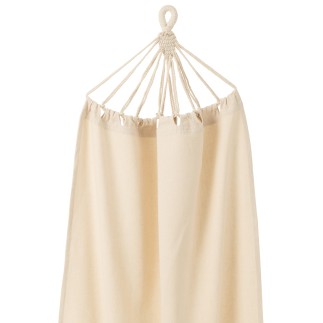 Hamac uni en polyester beige 200x100 cm