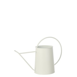 Regadera decorativa de metal blanco 51 x 20 x 34 cm
