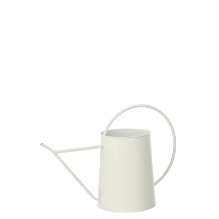 Regadera decorativa de metal blanco 51 x 20 x 34 cm