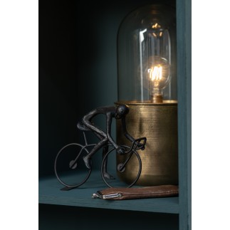 Set de 6 cyclistes en résine noir 21x12.5x27 cm