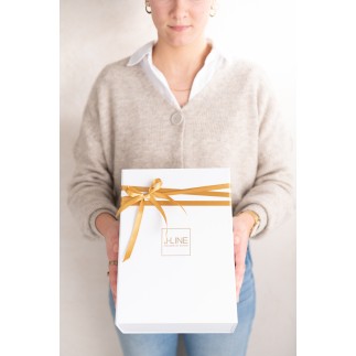 Coffret cadeau en Papier Blanc 28x20x12cm