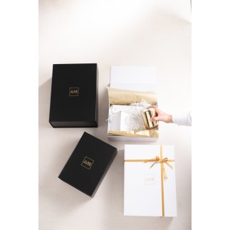 Coffret cadeau en Papier Blanc 28x20x12cm