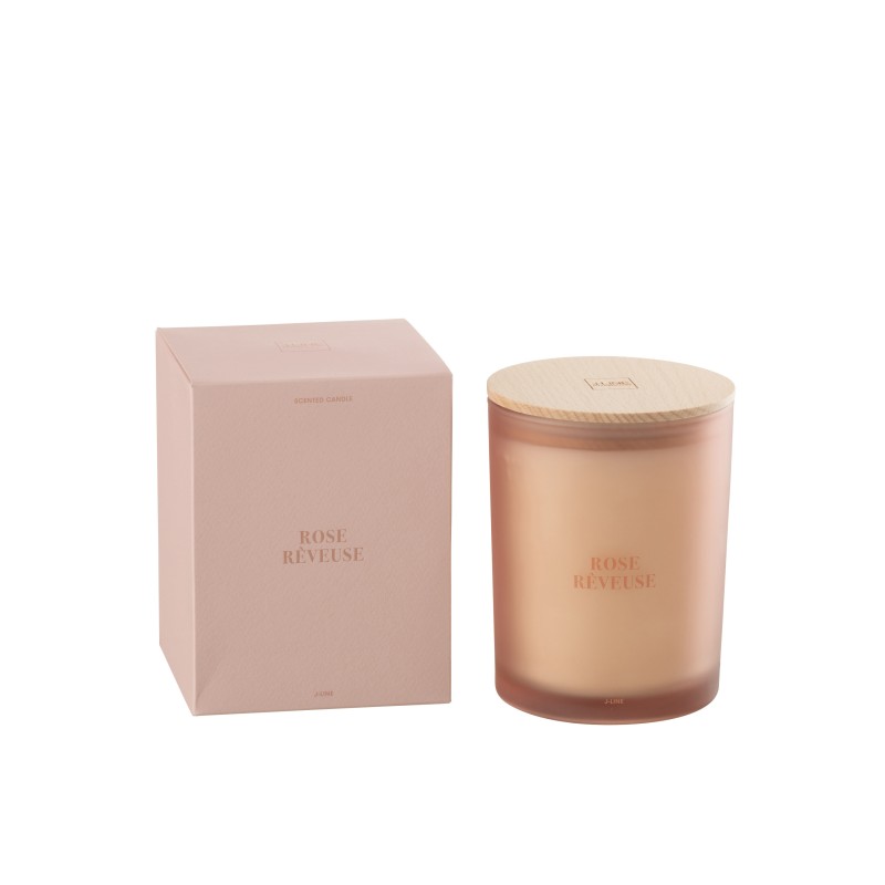 Bougie senteur «Rose Rêveuse» 52h blanche 10.5x10.5x14 cm Bougie senteur «Rose Rêveuse» 52h blanche 10.5x10.5x14 cm
