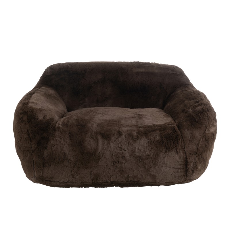Sofa 2 personnes en textile marron 152x110x81 cm Sofa 2 personnes en textile marron 152x110x81 cm