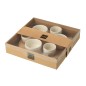 Set da tapas composto da 3 ciotole in ceramica bianca, 29x29x5,5 cm Set da tapas composto da 3 ciotole in ceramica bianca, 29x29x5,5 cm