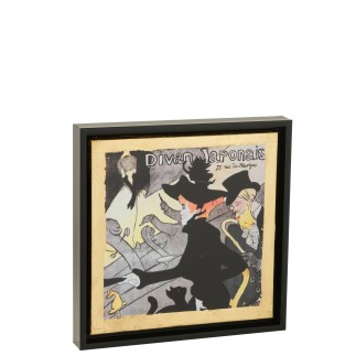 Chartistes toile multicolore 34x4x34 cm