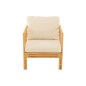 Poltrona con cuscino in rattan bianco naturale 67x73x64 cm Poltrona con cuscino in rattan bianco naturale 67x73x64 cm