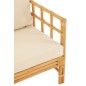 Sillón con cojín de ratán blanco natural 67x73x64 cm Sillón con cojín de ratán blanco natural 67x73x64 cm
