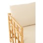 Poltrona con cuscino in rattan bianco naturale 67x73x64 cm Poltrona con cuscino in rattan bianco naturale 67x73x64 cm