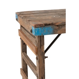 Consola de madera marrón 152x58x70,5cm