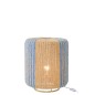 Lampe de table en corde et métal bleu 34x34x39 cm Lampe de table en corde et métal bleu 34x34x39 cm